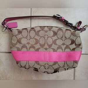 Small Coach Signature Canvas Shoulder Bag/Purse
